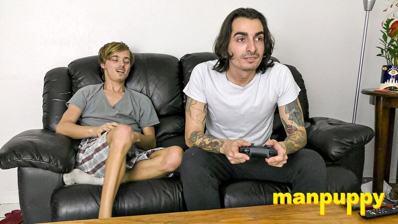 Stepbrother Johnny Mercy dominates Frank Funsize in his tighty whities