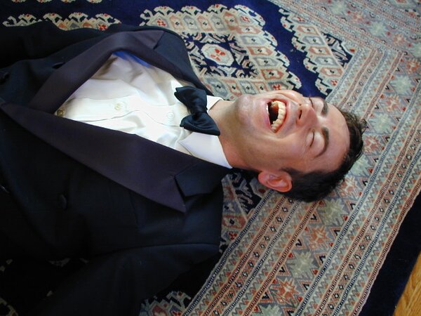 Mr. Pratt tickles Ridgeway’s feet through his sheer socks