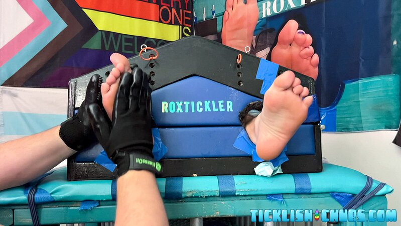 Evan Jons and Matt spend quality time with tickling and toys