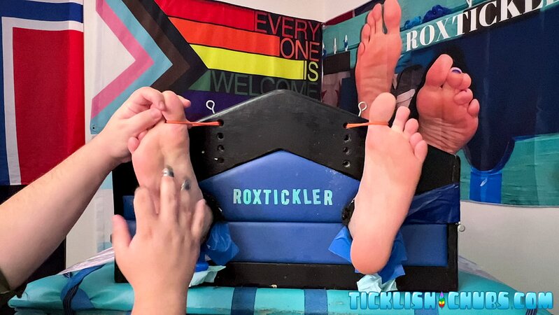 Matt surprises Chase with a thorough tickling in the bedroom