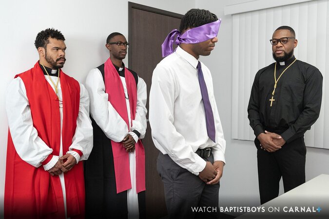 Adam Kylan gives up his virginity to Pastor Cali’s big dick