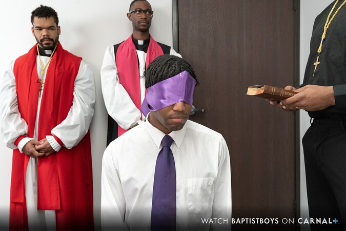 Adam Kylan gives up his virginity to Pastor Cali’s big dick
