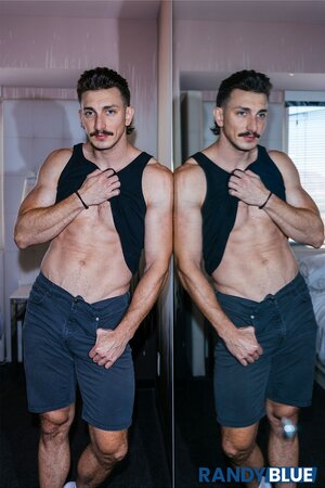Michael Jackman fucks Roman Todd while watching in mirror