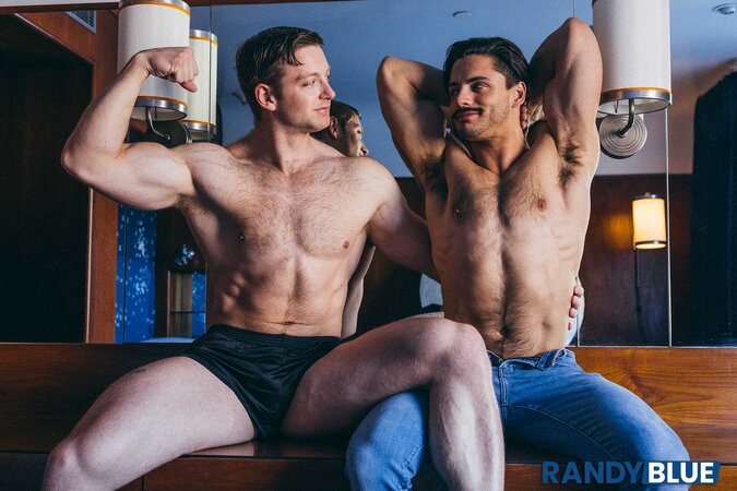 Kyle Denton dominates Jack Emhoff, fucking him hard all over the room