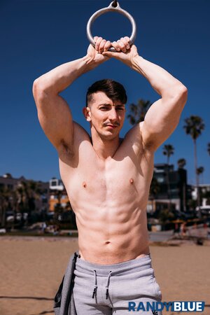 Michael Jackman and Nano Love go from beach workout to passionate fucking