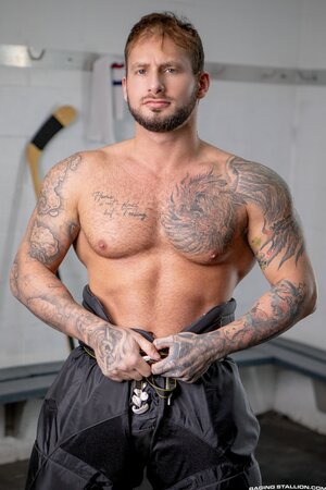 Parker Savage fucks Tito Patron in locker room shower