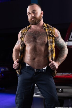 Crush Daddy rides Jarrod James in car with boots on