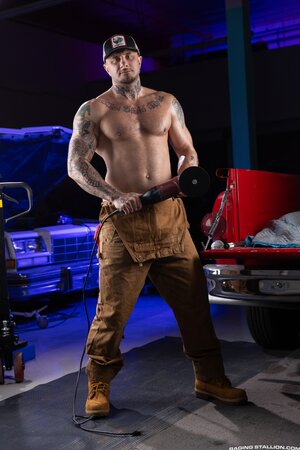 Crush Daddy rides Jarrod James in car with boots on