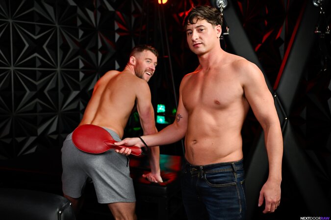 Taylor Reign fucks Justin DaJock in kinky dungeon