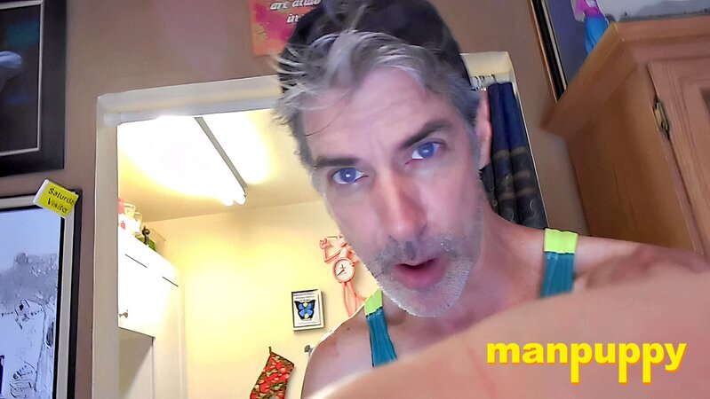Grey-haired Richard Lennox punishes tiny with breath control and cock teasing