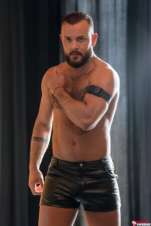 Sir Peter, Adam Tyrant, and Ridick share rough bareback anal and cbt