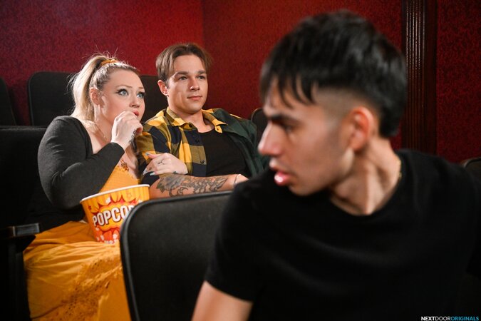 Omar Zayden surprises Jayden Marcos with wild oral and raw anal in quiet theater