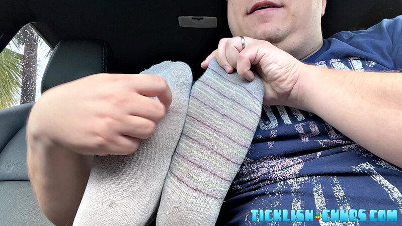 Tickle Prince and Matt share hot foot worship and toe sucking outdoors