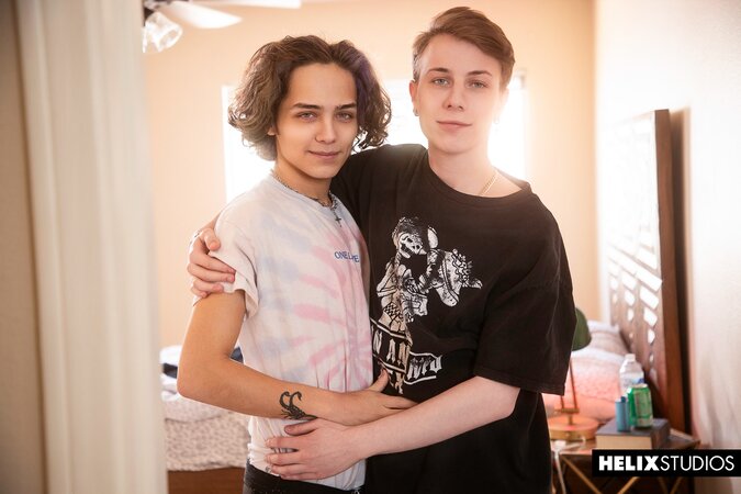 Austin Walker and CJ Parker share smooth twink rimming and riding