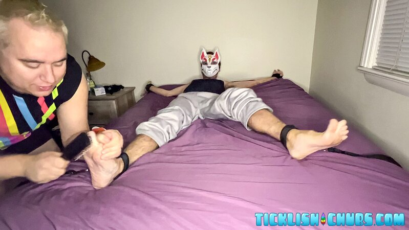Foxy Sox gets tickled hard by Matt in white socks
