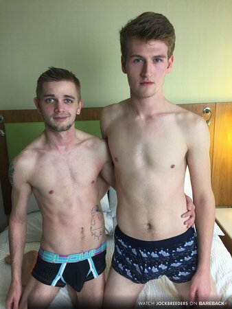 Eric Morgan sees Joshua James' fun on his legs slither cock