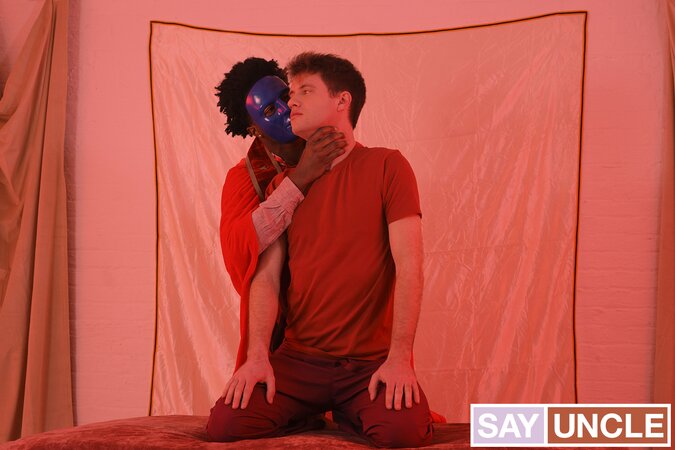 Black dudes in masks pounding innocent twinks