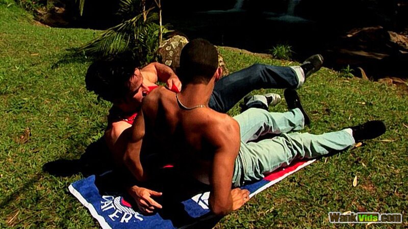 Felix deep throats Andre before riding his uncut cock