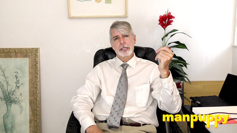 Richard Lennox plays with his cock under his suit in private