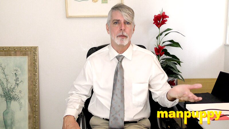 Richard Lennox plays with his cock under his suit in private