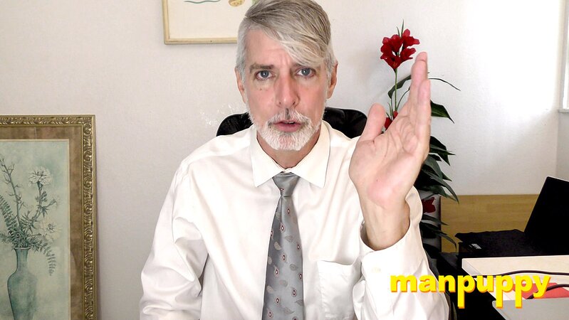 Richard Lennox plays with his cock under his suit in private