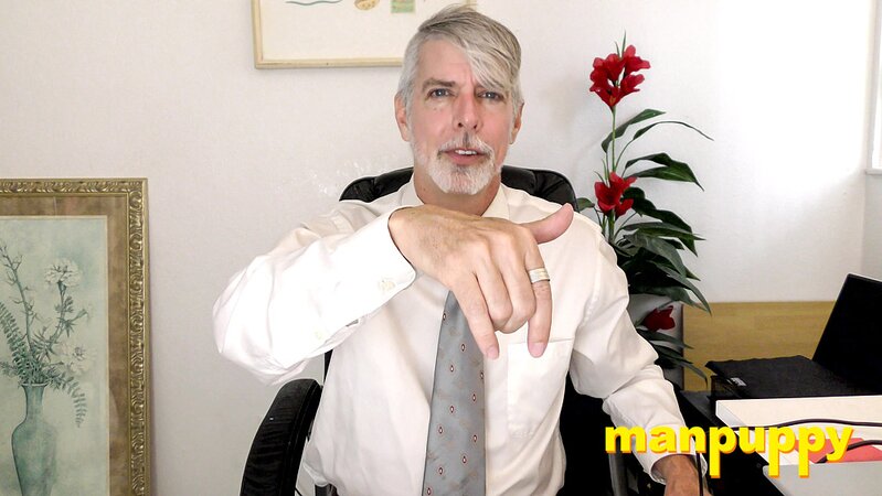 Richard Lennox plays with his cock under his suit in private