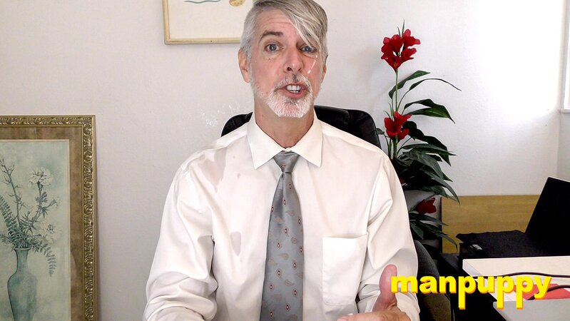 Richard Lennox plays with his cock under his suit in private