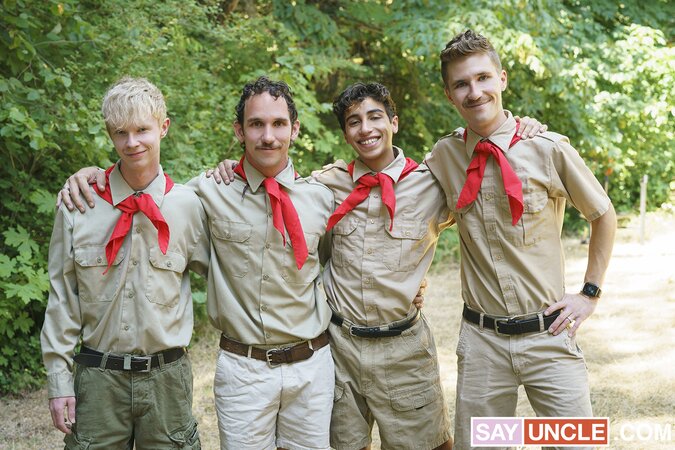 Greg McKeon and Colton McKeon fuck Gabe and Drew