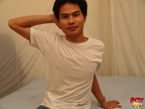 Jack strokes and pounds himself into orgasm