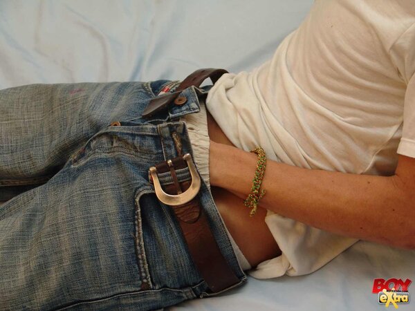 Jack strokes and pounds himself into orgasm