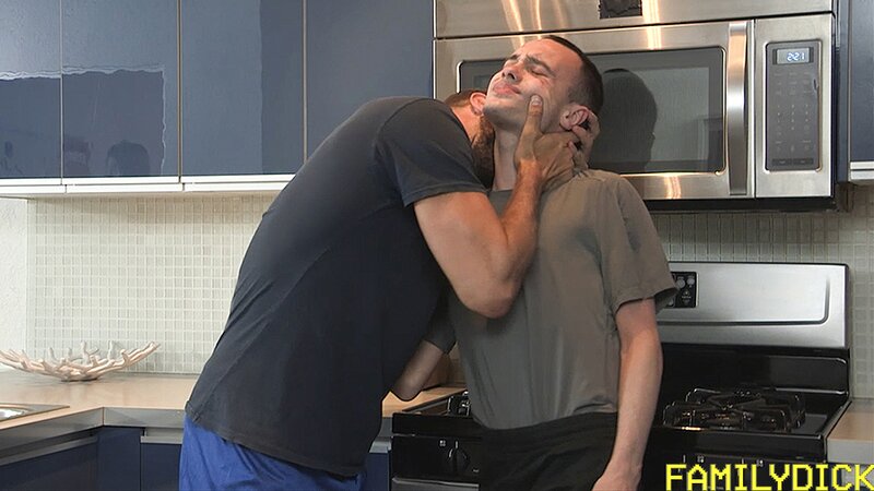 Naughty stepson takes it deep in the kitchen for skipping dishes