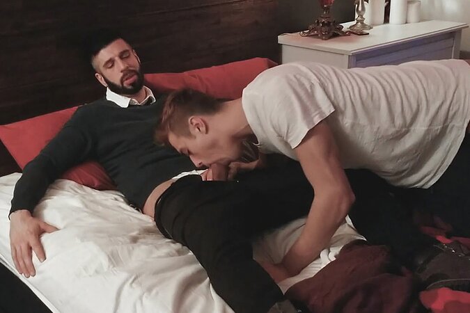 Romeo Davis defies stepdad Sean Peek, takes rough anal and deep throat