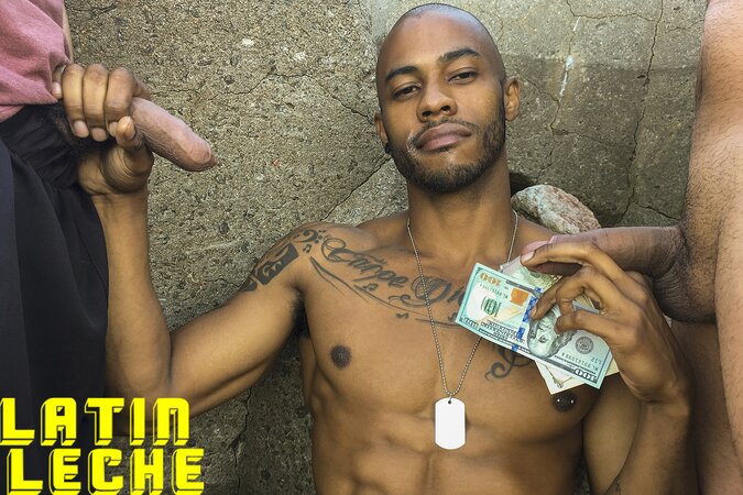 Will’s Uber driver sucks two big black cocks then takes rough bareback anal