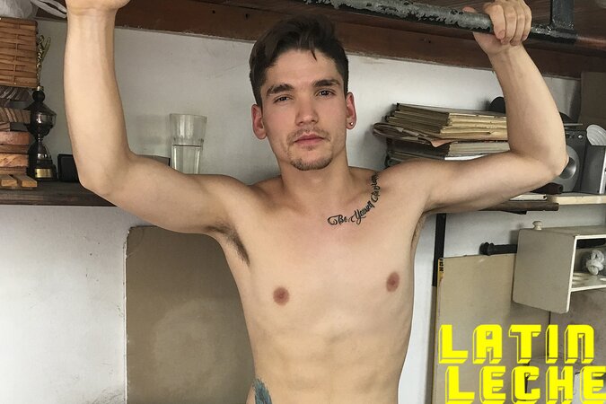 Rodrigo El Santo kneels to suck Santiago and Tommy's girthy cocks