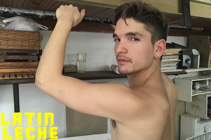 Rodrigo El Santo kneels to suck Santiago and Tommy's girthy cocks