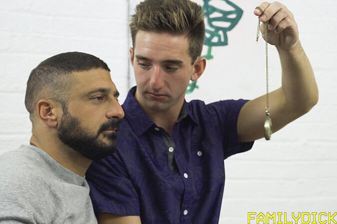 Muscle man dominates twink hole bareback ending in explosive creampie