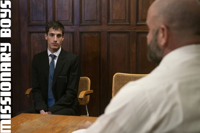 Rumored Order sparks Elder Dial's huge cock suck for Angus' restraint