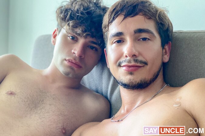 Lucca resists at first but rides Joe Dave's cock as viewers pay up