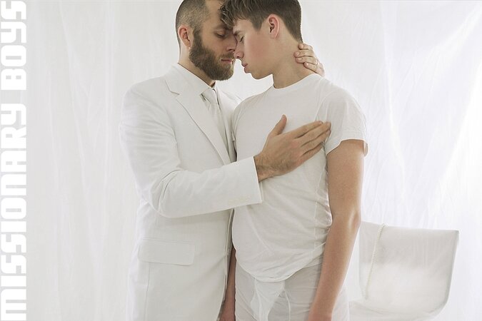 Joel Someone sucks Elder Adam Awbride's cock then ties him