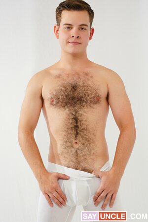 Ryan Russo sucks President Rick Kelson's hairy cock in ritual