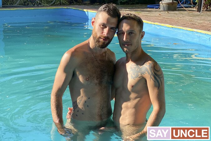 Nacho rims and sucks Rodrigo El Santo's tattooed dick