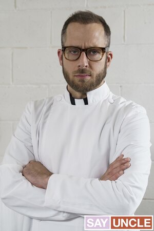 Father Joel Someone breaks rule-breaker Zak Bishop raw