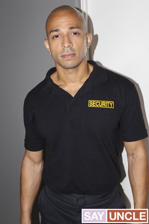 Guard Zario Travezz spit-roasts caught perps Anthony and Joseph