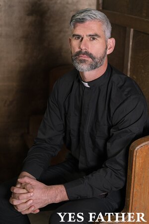 Father Oaks glory-hole breeds virgin Marcus Rivers in confession