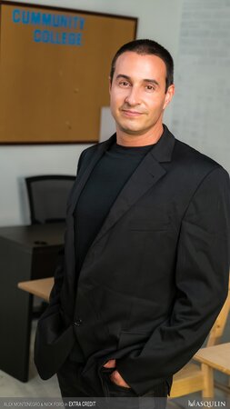 Bad student Alex Montenegro earns extra credit on Nick Ford’s cock