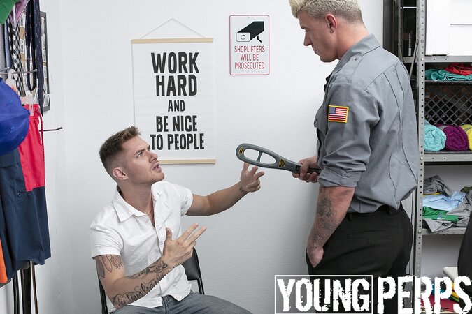 Desperate white intern earns the job with throat and ass