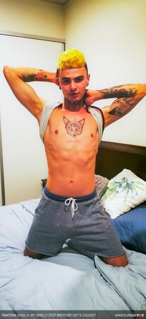 Stepbro Ronkike sniffs undies gets caught and bred raw