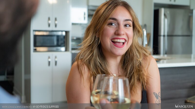 Blindfolded Markus Kage gets surprise twink Marco Bianchi