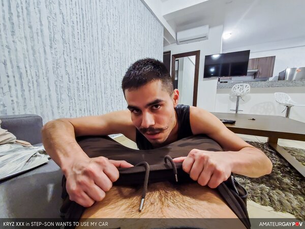 Kryz XXX trades car keys for stepson’s tight hole