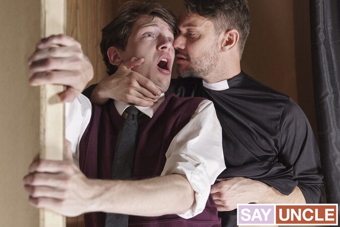 Father Dale Kuda turns straight Edward Terrant gay in church